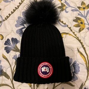 black beanie hat